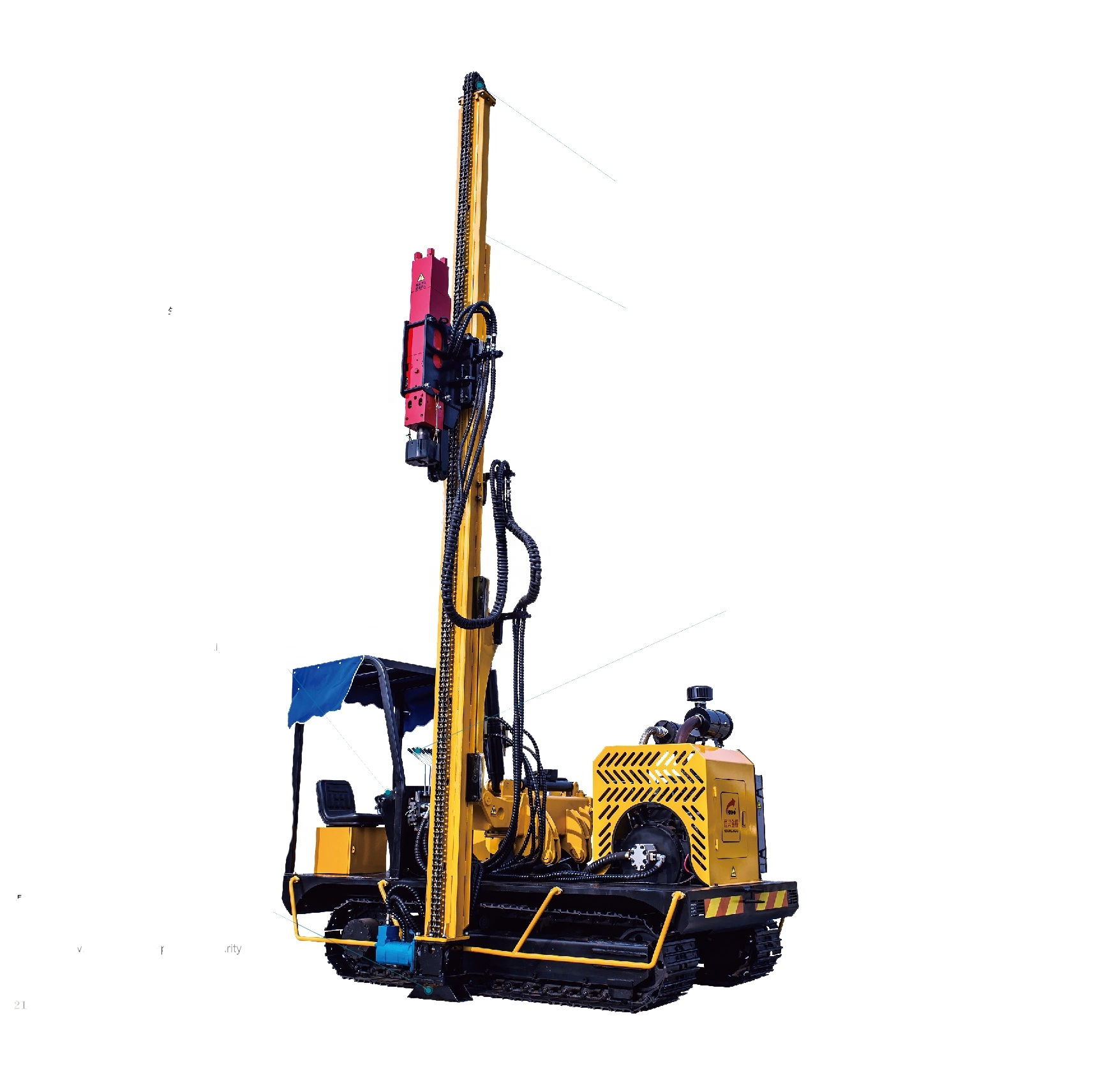 Professional-Hydraulic-Mounted-Pile-Driver-for-Guardrail-Installation